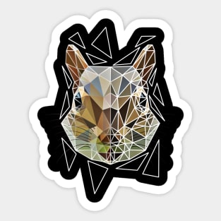 Geometric squirrel Sticker